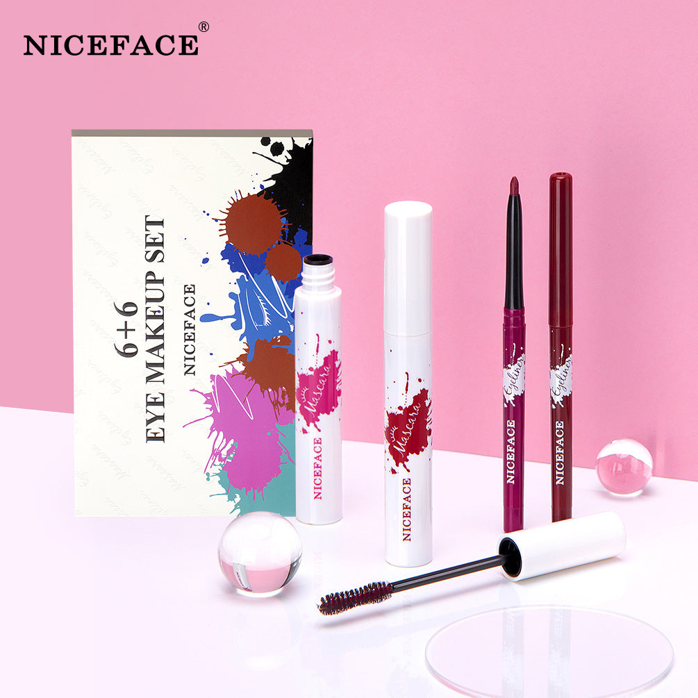 NICEFACE Waterproof Eyeliner Gel Pen & Mascara Set