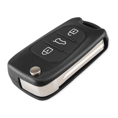 KEYYOU Replacement Remote Car Key Shell 3 BT Flip Folding Key Case For Kia K2 K5 Rio 3 Picanto Ceed Cerato Sportage For Hyundai - Korvel