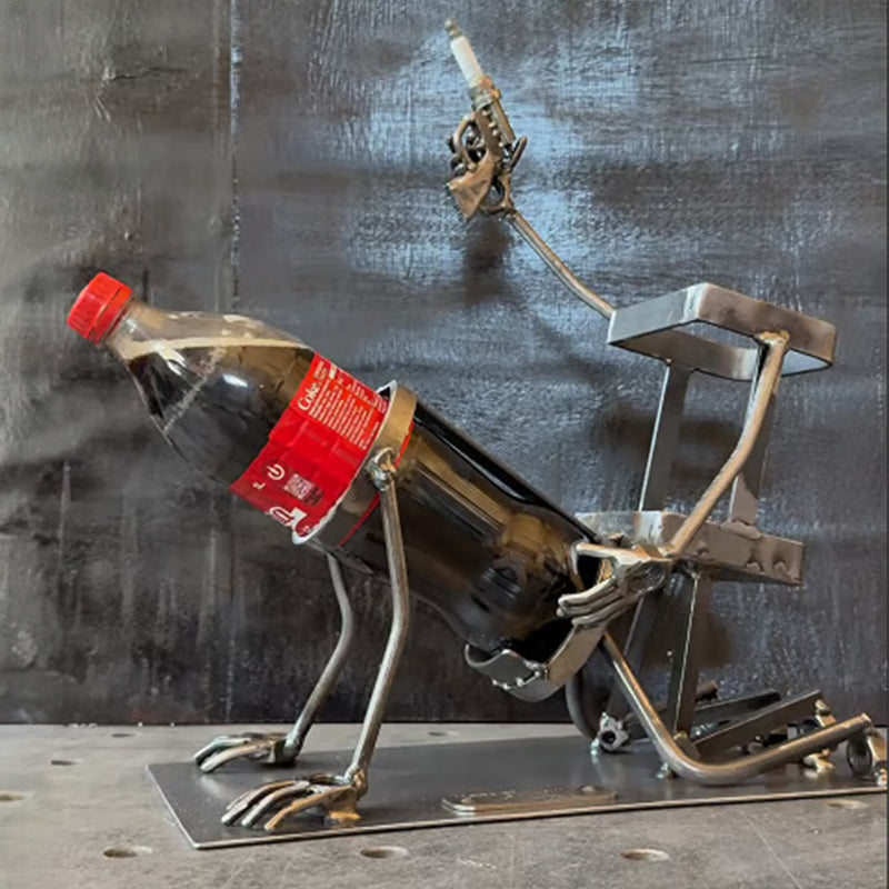 Support de boisson 2-en-1 en forme de crâne : support en métal unique