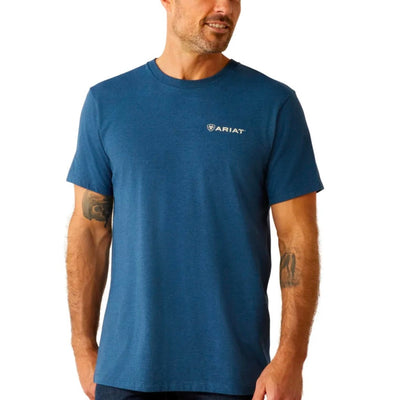 Ariat Men's Hex Logo T-Shirt - Dark Blue - Korvel