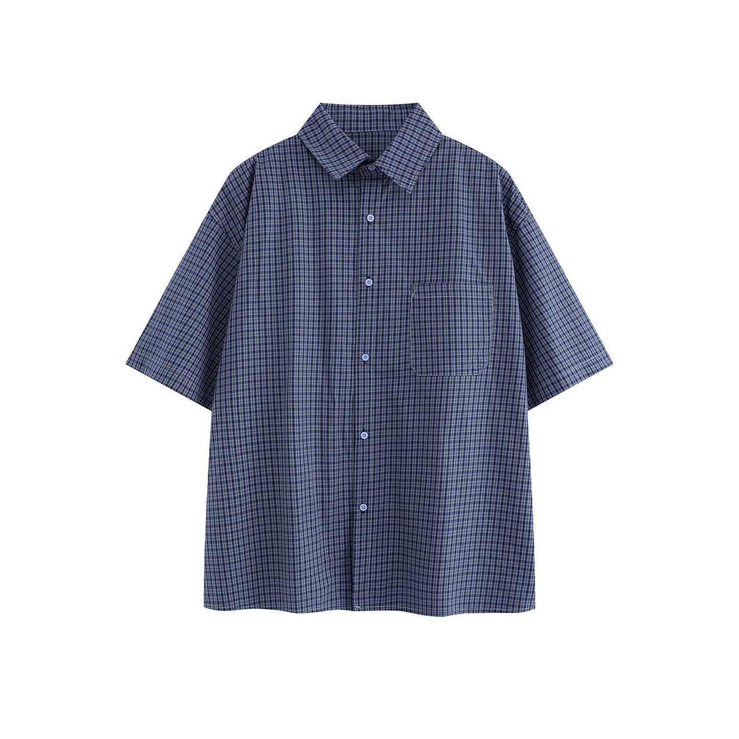 Checkered short sleeved shirt for men and women - Korvel