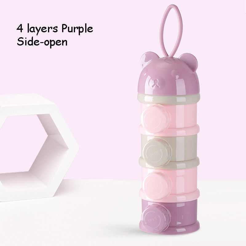 Boîte de rangement portable pour aliments pour bébés Bear Style - 3/4 couches