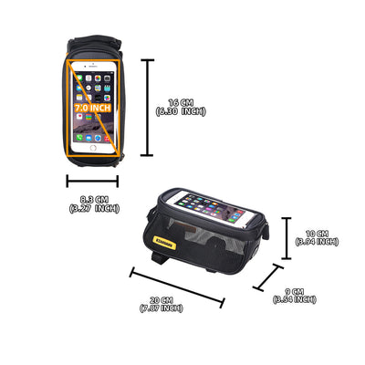 Bicycle Bag Golf Front Beam Bag Mountain Bike Headphone Audio Bag Mobile Phone Navigation Upper Tube Bag Riding Accessories - Korvel