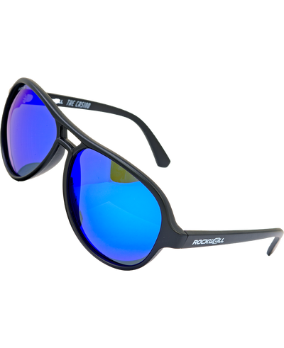 Lunettes de soleil Casino avec verres polarisés noir/bleu miroir
