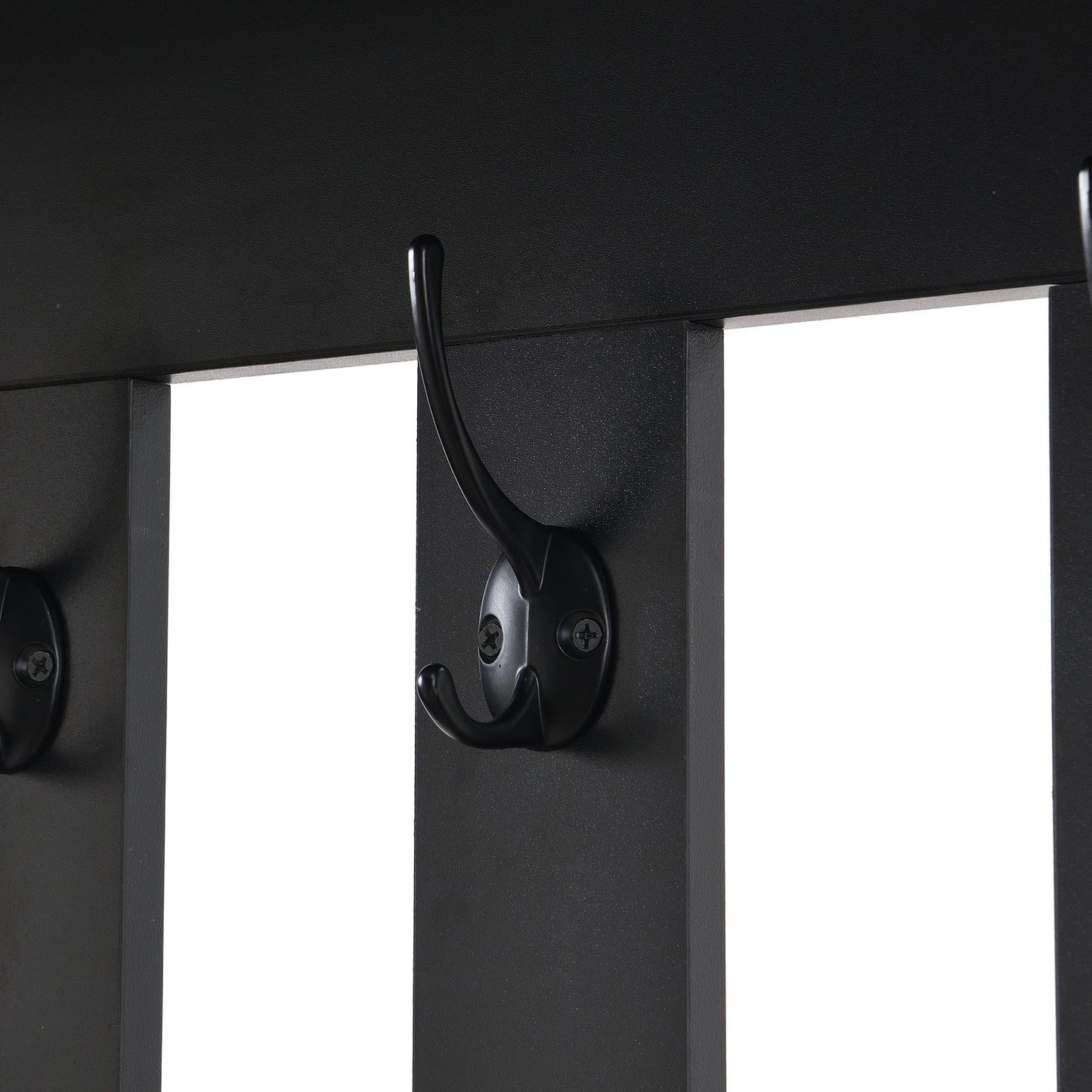 39.3'W70.8'H multifunctional corridor shoe cabinet with soft padded nail board and black hanger with entrance hook - Korvel