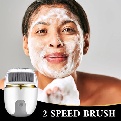 3 in 1 Ultrasonic Facial Cleanser Brush Electric Cleansing Face Brush 360 Rotate Deep Cleaning Brush Facial Skin Care Machine - Korvel