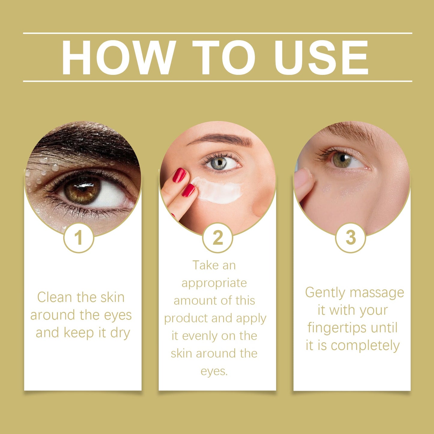 Bee Venom Eye Cream, gently hydrates and moisturizes the skin around the eyes to improve elasticity - Korvel