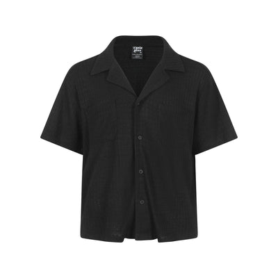 Premium Solid Color Cuban Collar Shirt for Men