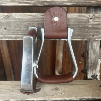Premium Leather-Wrapped Youth Stirrups for Equestrian Excellence - Korvel