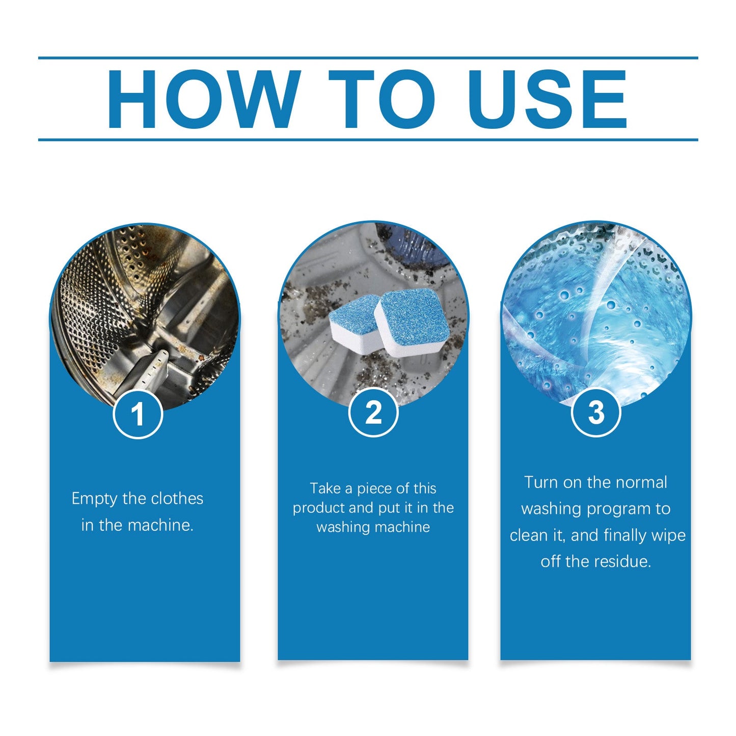 Washing Machine Cleaning Effervescent Sheet Cleaning Dirt Odor Retention Cylinder Cleaning Sheet - Korvel