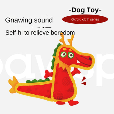 Tug-of-War Toy for Dogs Teeth Cleaning Oxford Cloth Pet Sound Interactive Toy for Small and Medium Dogs - Korvel