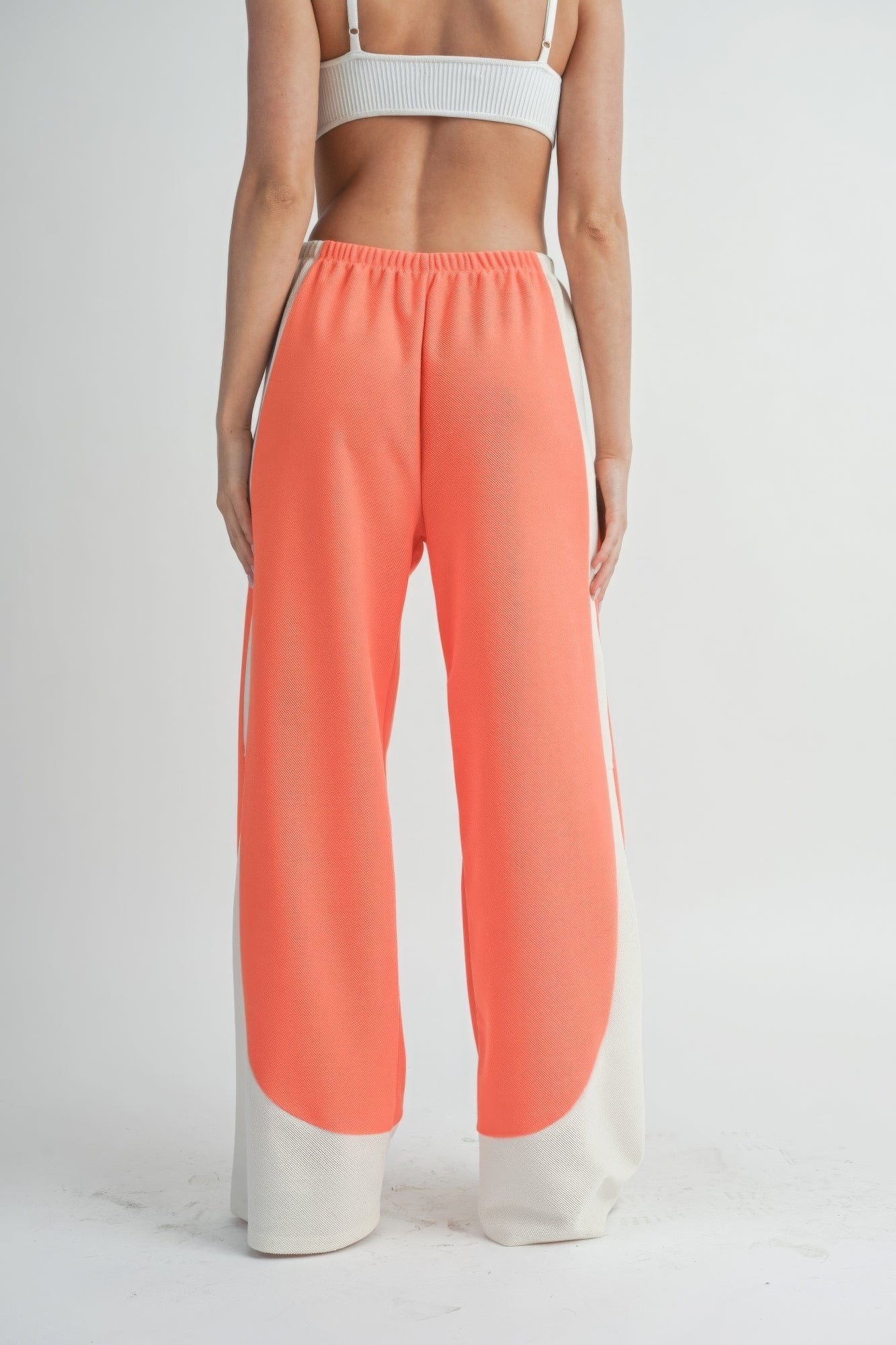 Pantalons larges bicolores