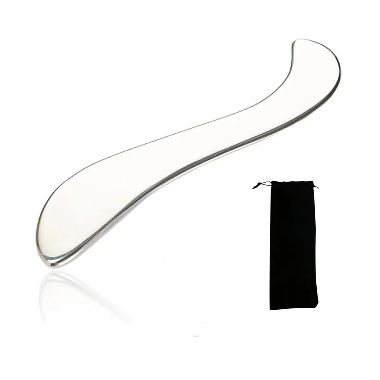 304 stainless steel fascia knife for loosening muscle tissue, scraping and relaxing S-shaped fascia knife for facial metal plate - Korvel