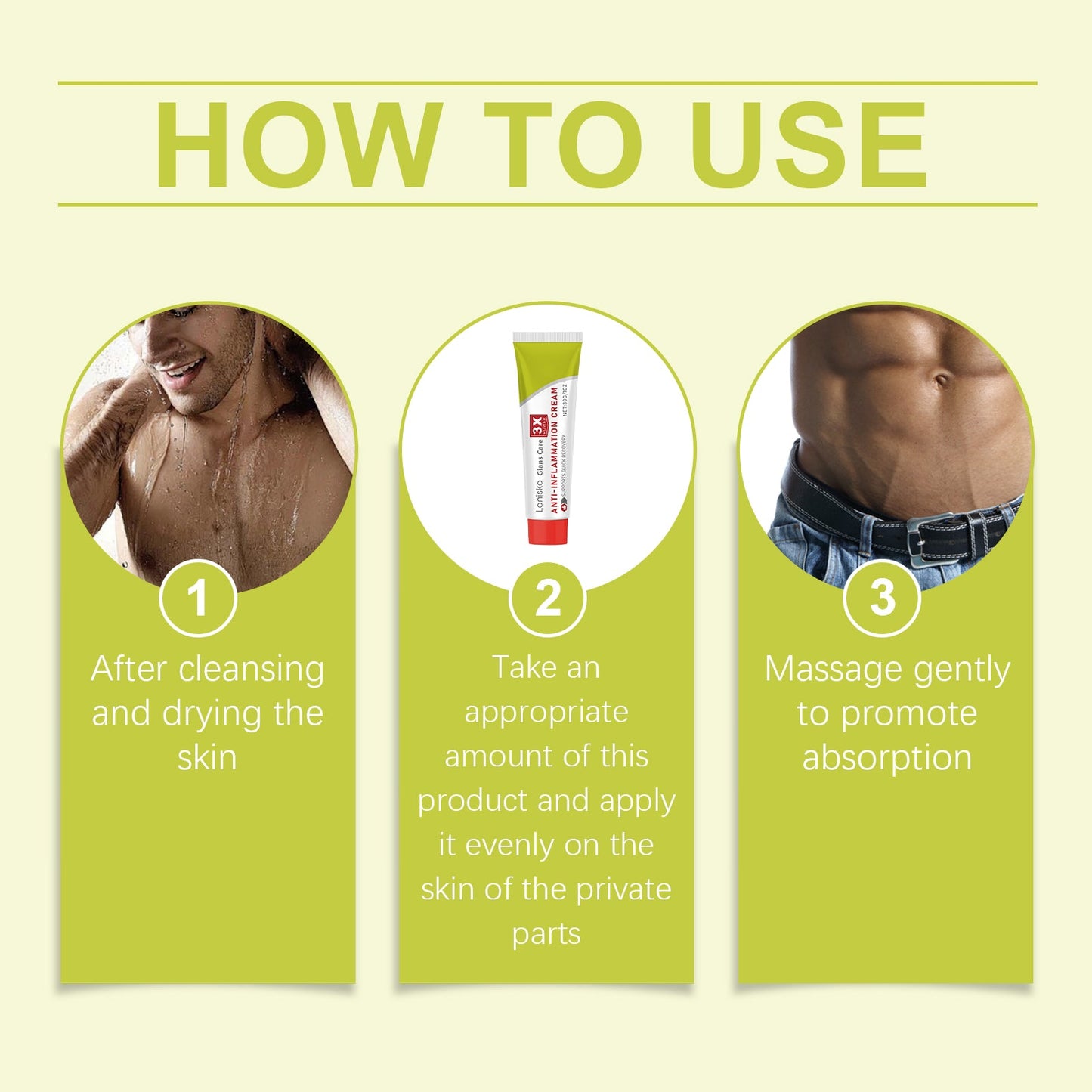 Men's Care Cream Men's Daily Maintenance Relief Discomfort Moisturizing Moisturizing Skin Repair Cream - Korvel