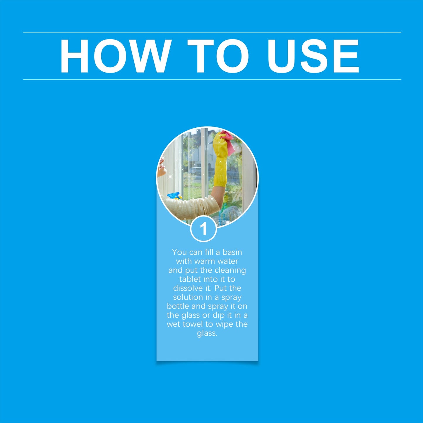 Glass Cleaning Effervescent Sheet, Door And Window Glass Scale Dust Stubborn Stains Clean Mirror Transparent - Korvel