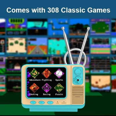 RetroPlay 308 TV Console - Mini Game Console with 308 Games