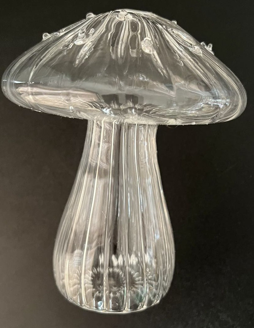 Vase en verre champignon élégant pour la décoration intérieure