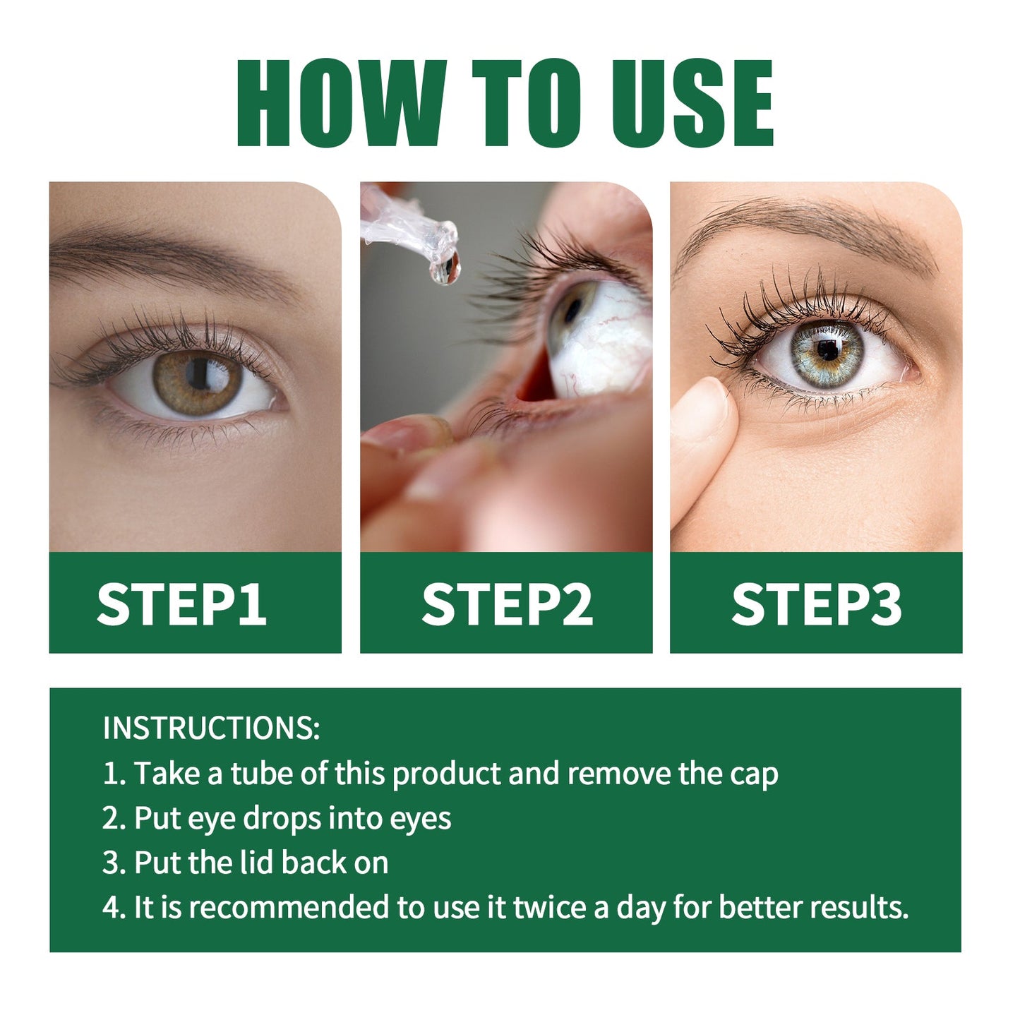 Presbyopia Eye Drops, Relieve Eye Fatigue Dry Itchy Eyes Water Acid Swelling Blurred Vision Care Solution - Korvel