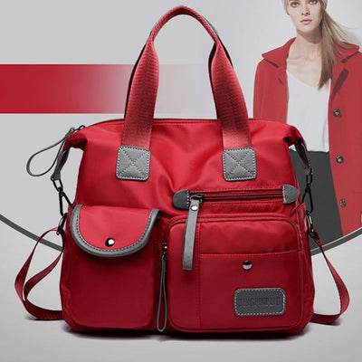 Multiuse Women Waterproof Handbag Nylon Tote Fashion Messenger Crossbody Bags for Women Top-Handle Shoulder Purse Travel Bag - Korvel