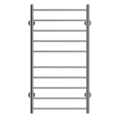 Electric Heated Towel Rack for Bathroom Wall Mounted Towel Warmer 10 Stainless Steel Bars Drying Rack - Korvel