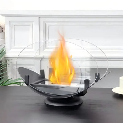 Lampe de cheminée à alcool intérieure élégante pour une atmosphère chaleureuse