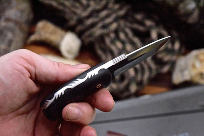 Compact EDC Skinner Knife - VG10 Steel Blade with Micarta G10 Handle - 5.375" Overall Length - Korvel