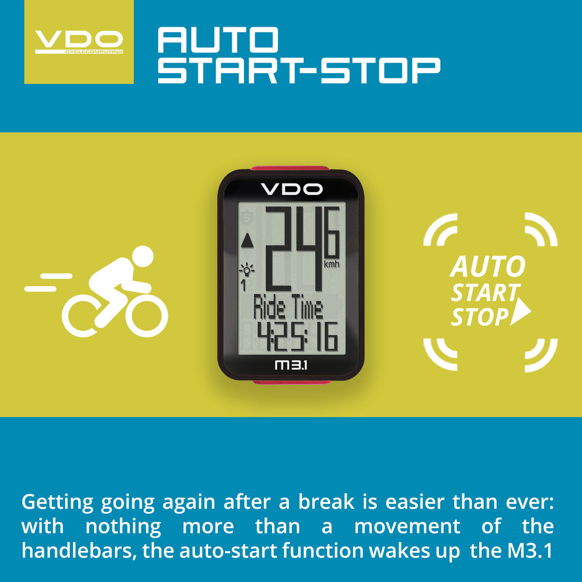 VDO M3.1 Wireless Bicycle Computer