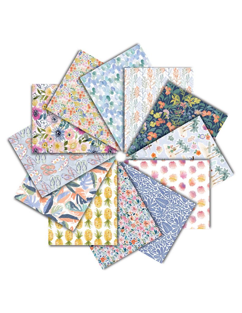 Packs de Fat Quarter Aloha - 12 Couleurs Vibrantes