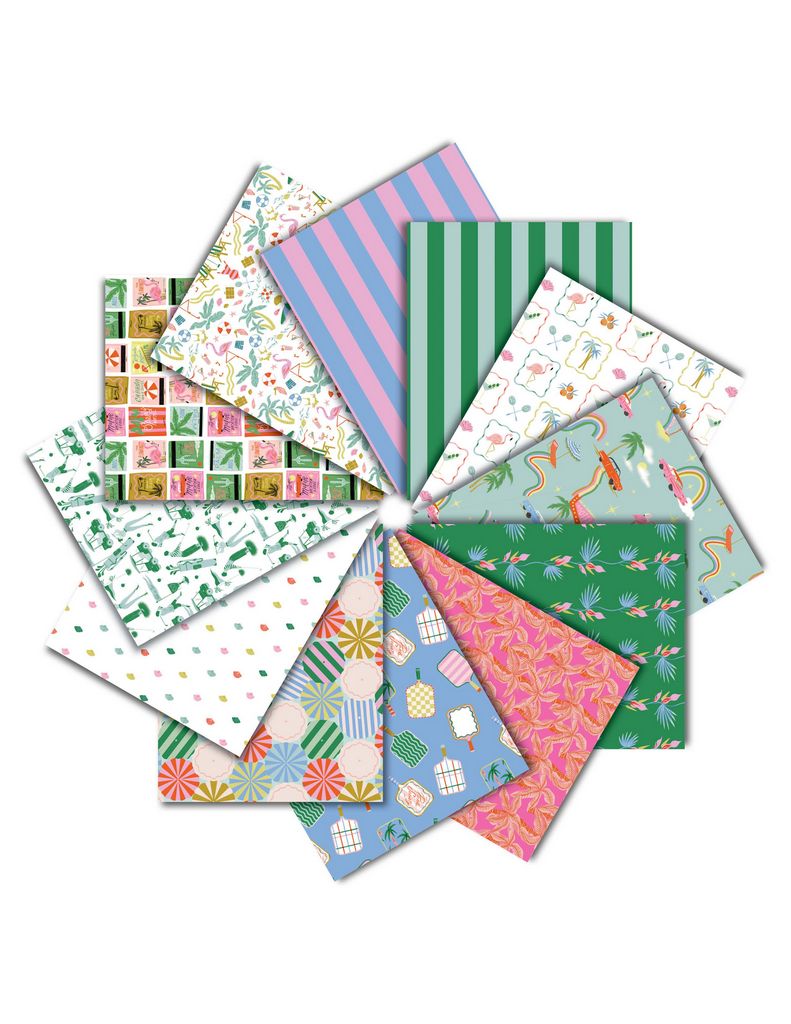 Paquetes de Fat Quarter Paradise Royale - 12 Colores Vibrantes