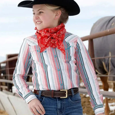 Colorful Striped Western Shirt for Girls | Cruel Girl - Korvel