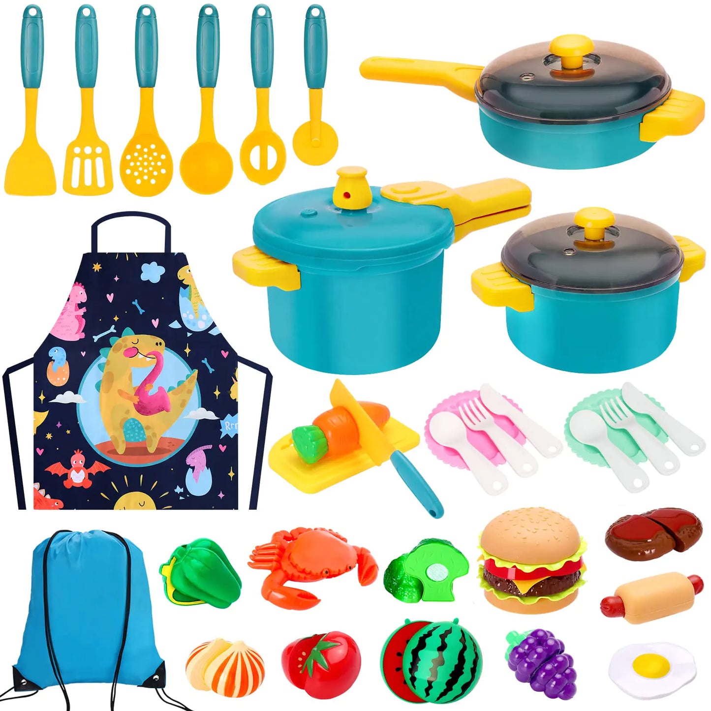 Ensemble d'accessoires de cuisine pour enfants pour un jeu de cuisine imaginatif
