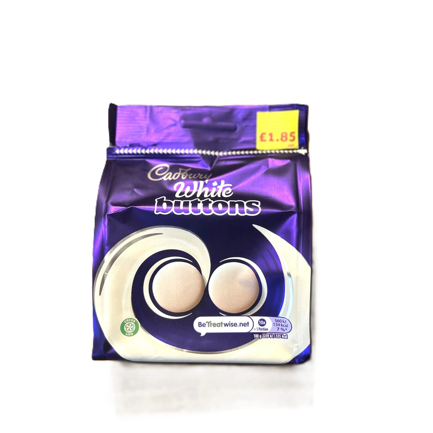 Cadbury White Buttons – Creamy White Chocolate Share Size