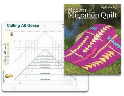 Règle Calling All Geese avec le livre de quilts Modern Migration