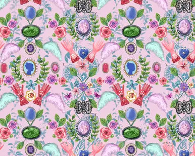 Cameo Pink Cotton Fabric - 44"/45" Per Yard