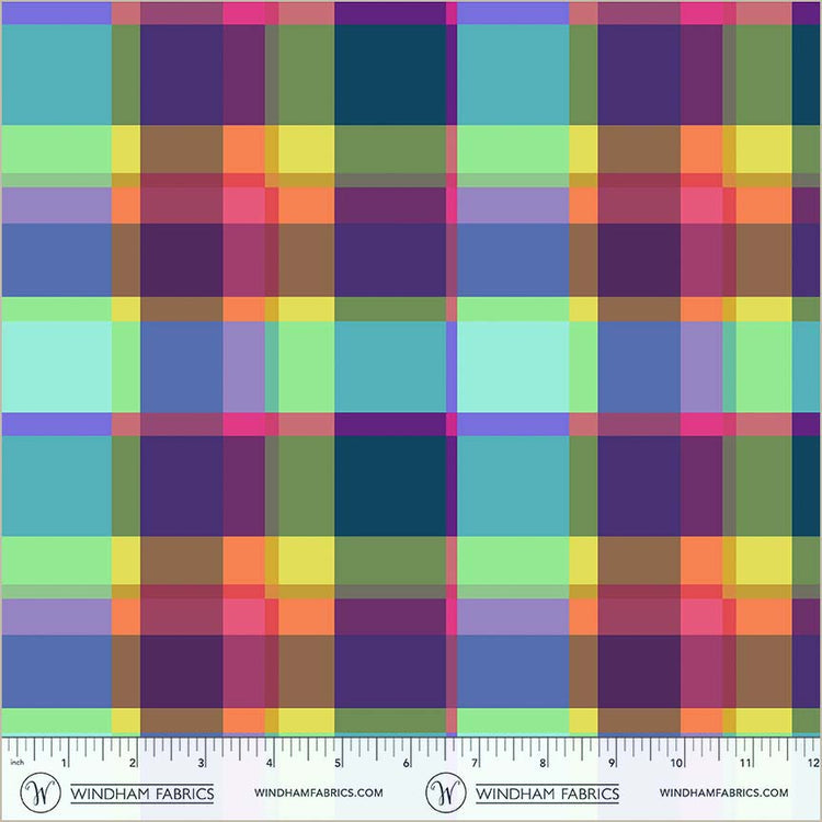 Tela de Algodón a Cuadros Multicolor de Canvas & Co. - 44"/45" por Yarda