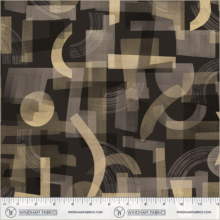 Tissu en coton Canvas & Co. Obsidian Cliffs - 44"/45" par yard