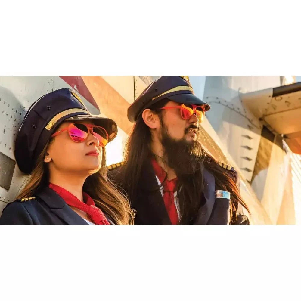 Captain Blunt's MACH G Polarized Aviator Sunglasses - Red-Eye Edition - Korvel