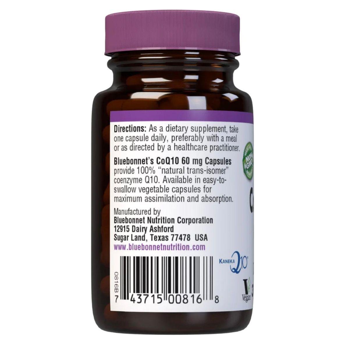 Gélules végétariennes CoQ10 60 mg Bluebonnet - 30 unités
