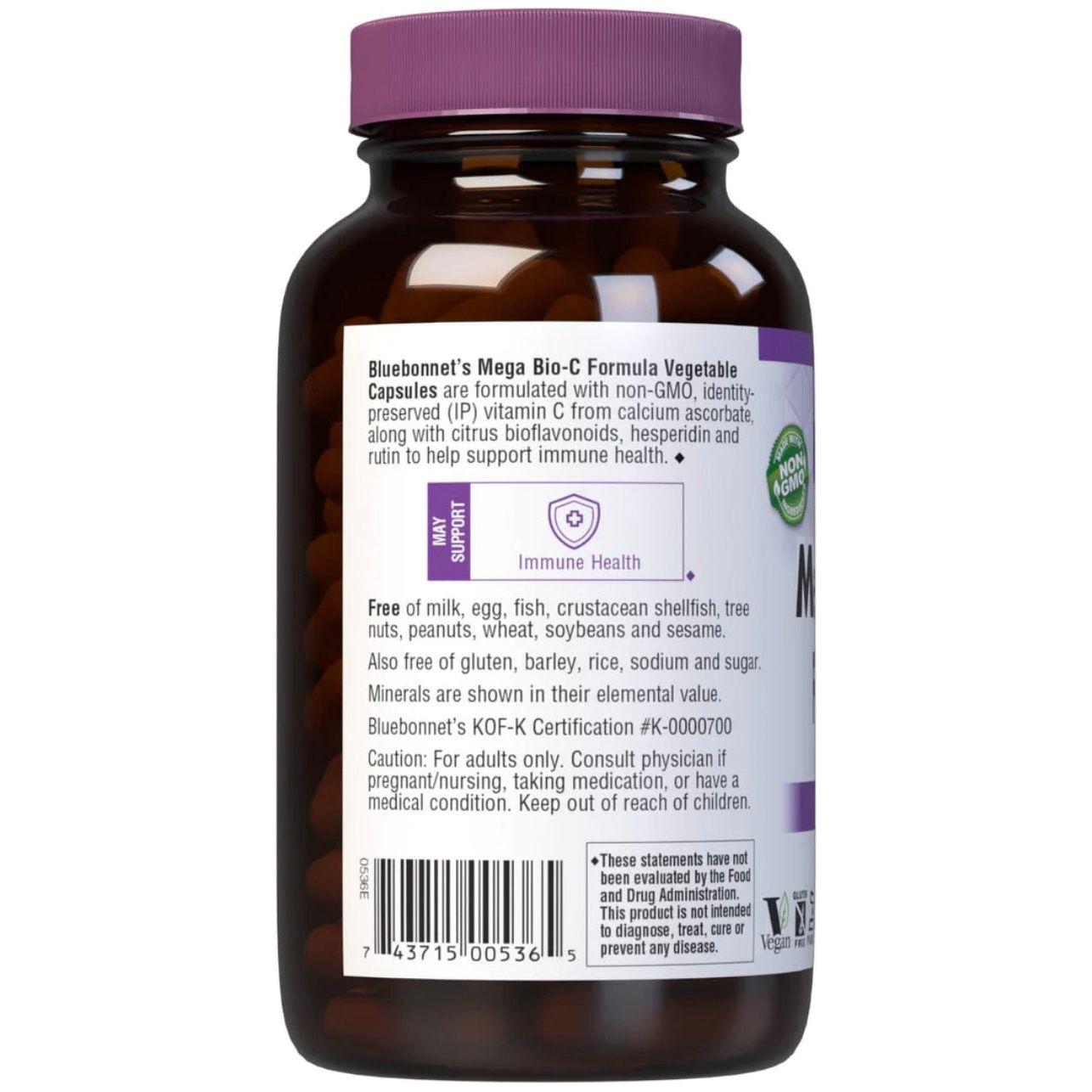 Bluebonnet Mega Bio-C Formula - 180 Vegetable Capsules