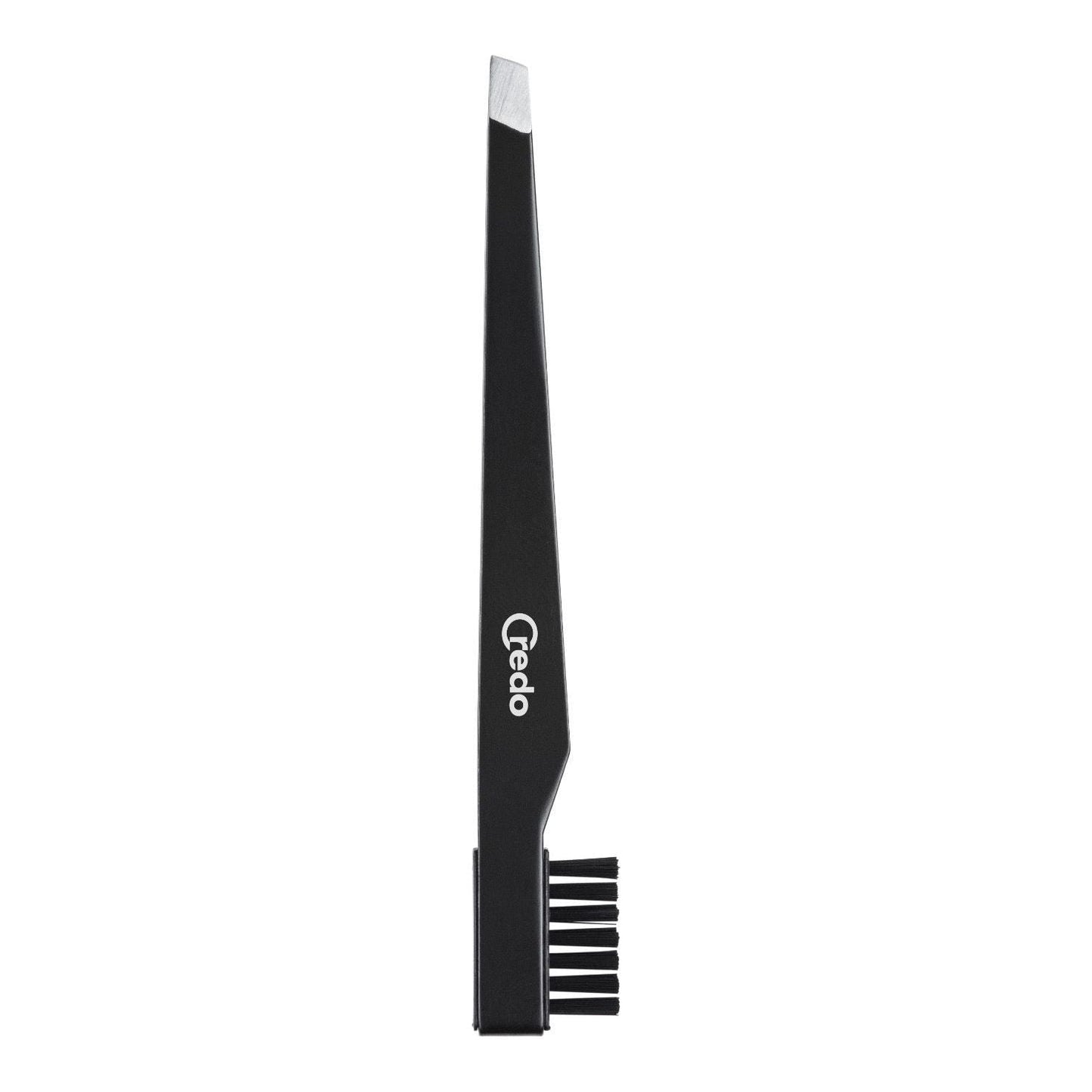 Credo Tweezers with Eyebrow Brush - 9cm Stainless Steel