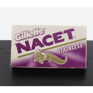 Gillette Nacet Cuchillas de Afeitar de Doble Filo de Acero Inoxidable - Paquete de 5
