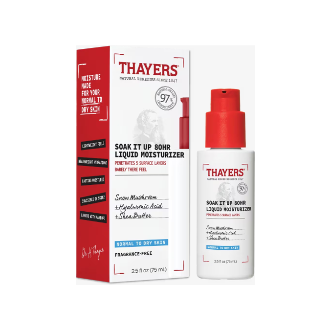 Thayers Soak It Up Hidratante Líquido 80HR 75ml