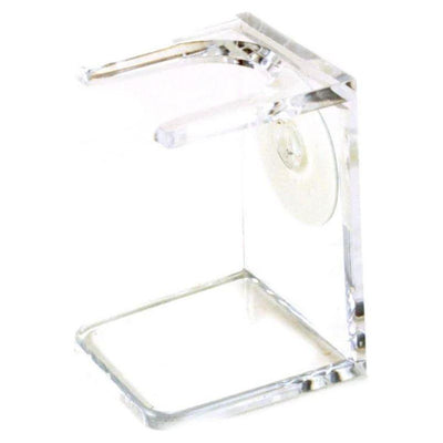 Simpsons Acrylic Shaving Brush Drip/Drying Stand - Clear