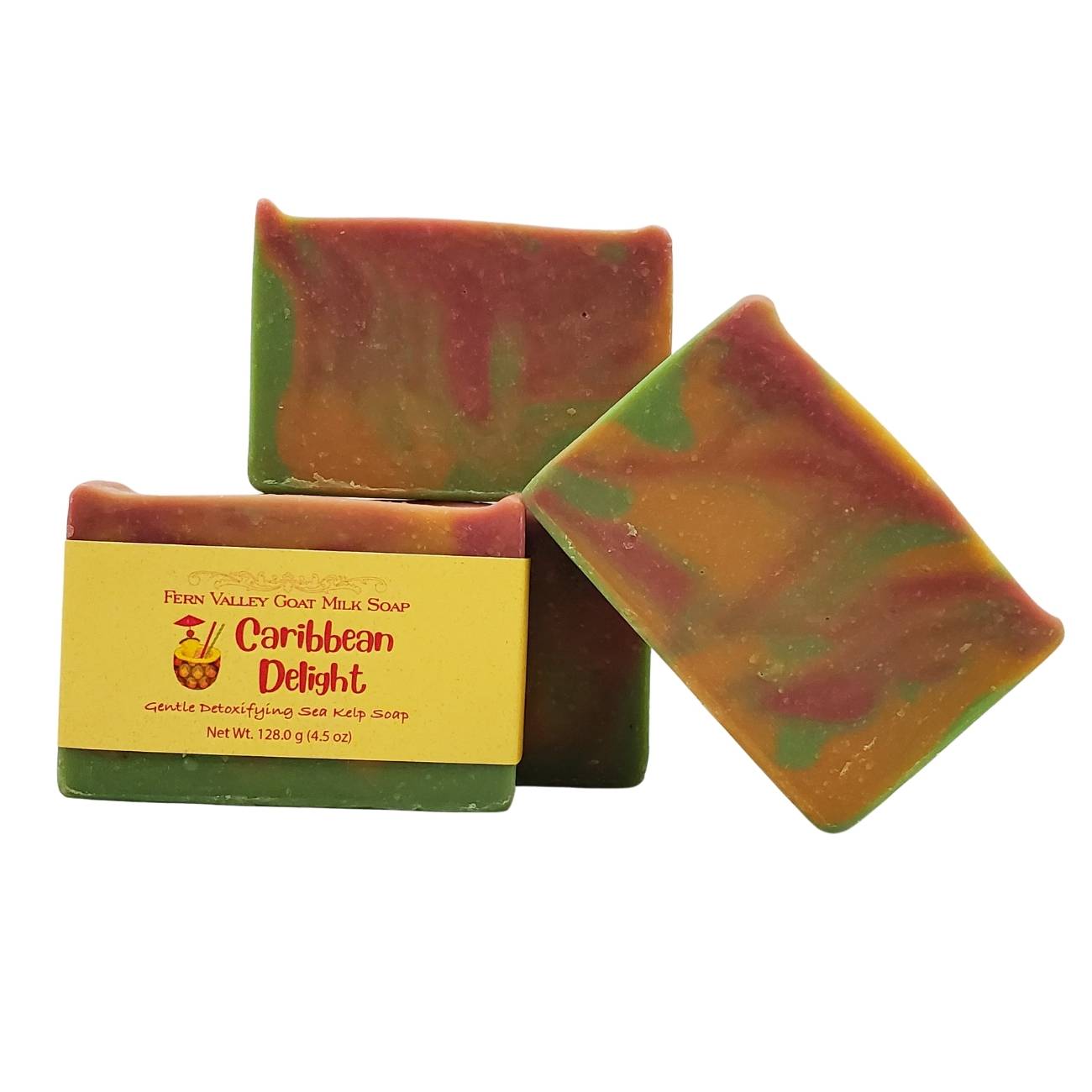 Natural Goat Milk Soap | Caribbean Delight Detoxifying Sea Kelp Scrub - Korvel