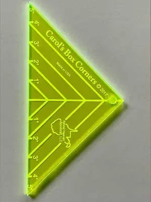 Carol's Box Corners Template for Perfect Sewing