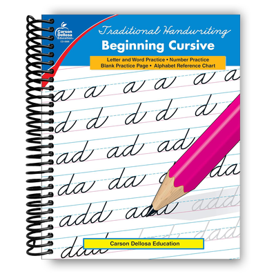 Carson Dellosa Cursive Handwriting Workbook for Kids (Spiral Bound Edition) - Korvel