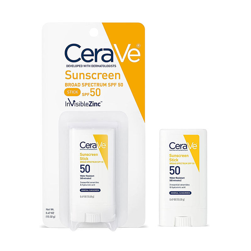 Bâton de crème solaire CeraVe à large spectre SPF 50 - 13,32 g
