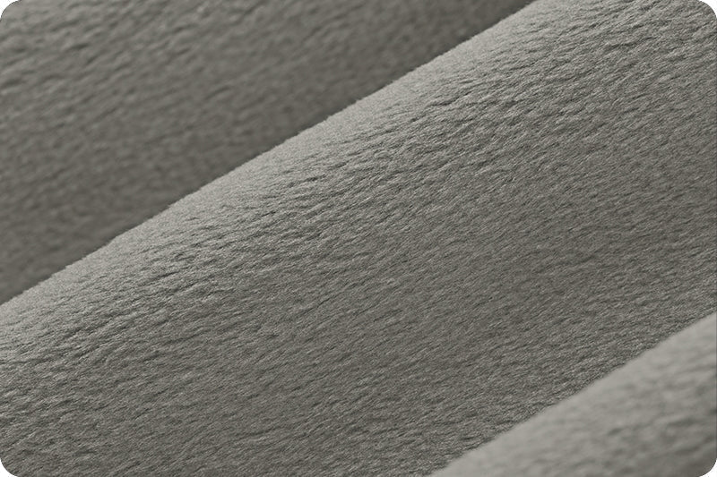 Charcoal Cuddle 3 Solid Minky Fabric Per Yard