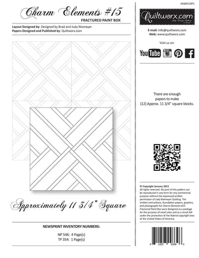 Charm Elements 15 Sewing Pattern