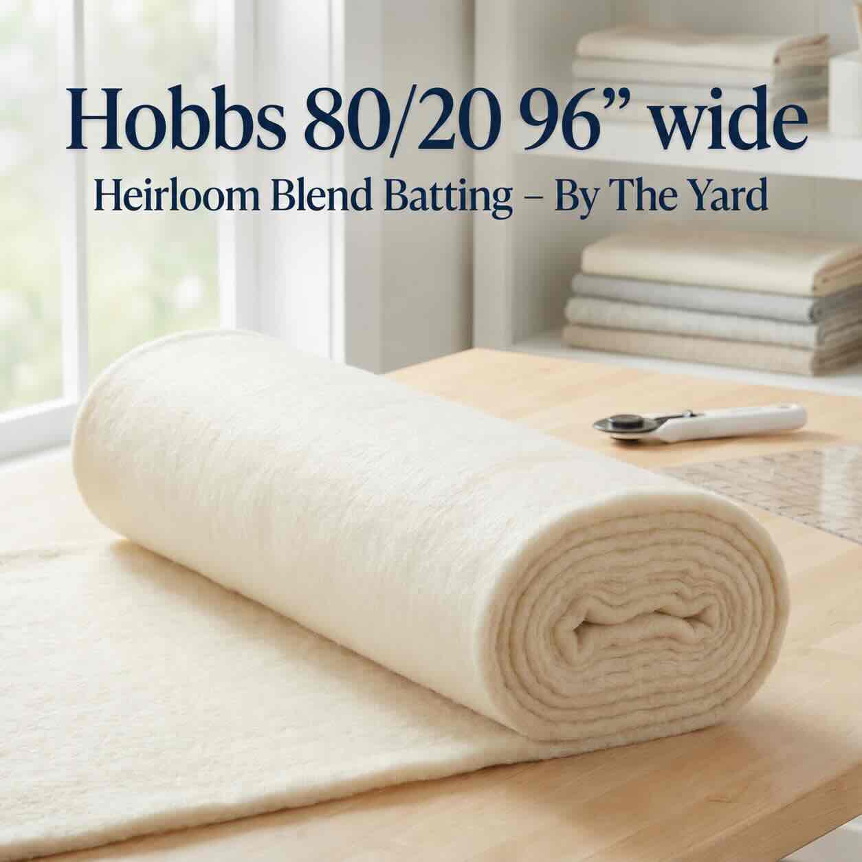 Hobbs 80/20 Heirloom Batting - Calidad Premium por Yarda